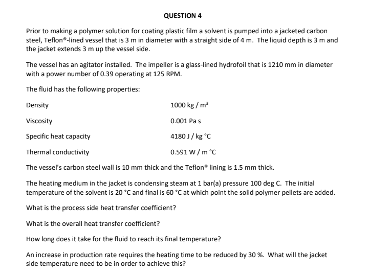 Solved Prior to making a polymer solution for coating | Chegg.com