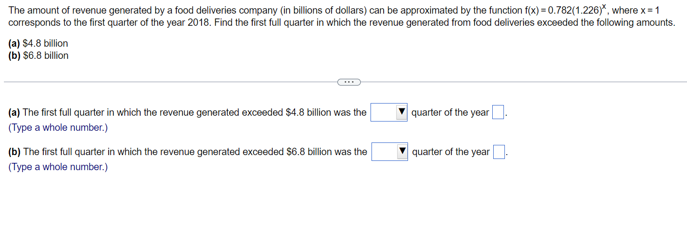Solved I need to know which quarter of the year it is | Chegg.com