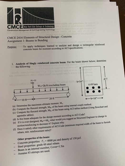 Solved New York City Callege of Technology Construction | Chegg.com