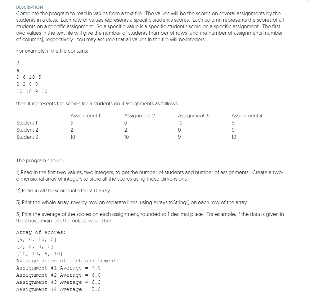 Solved java by the way all the other answers failed the | Chegg.com