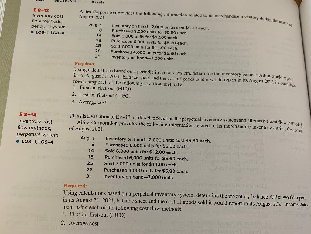 Solved Section 2 Assets Y During The W Ho E 8 13 Inventor