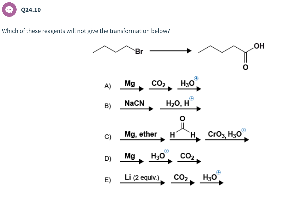Solved Q24.5 Predict the missing product in the reaction | Chegg.com