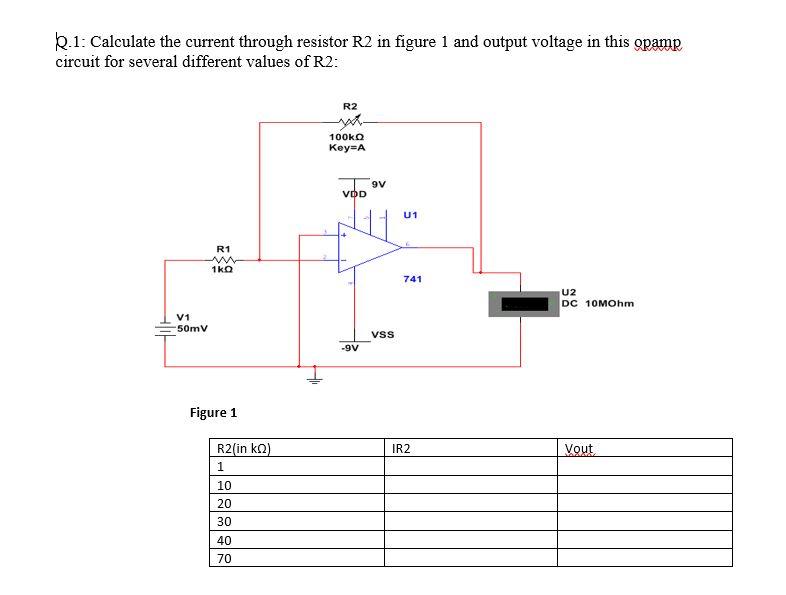 Solved K.1: Calculate the current through resistor R2 in | Chegg.com