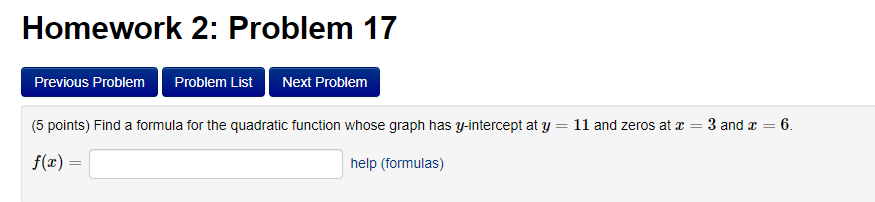 Solved Homework 2: Problem 17 Previous Problem Problem List | Chegg.com