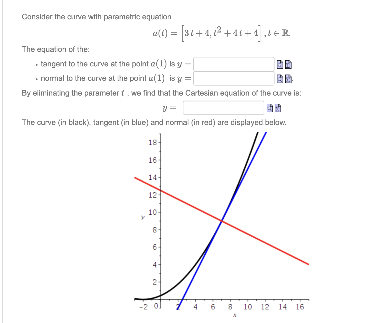 Solved Consider The Curve With Parametric Equation | Chegg.com