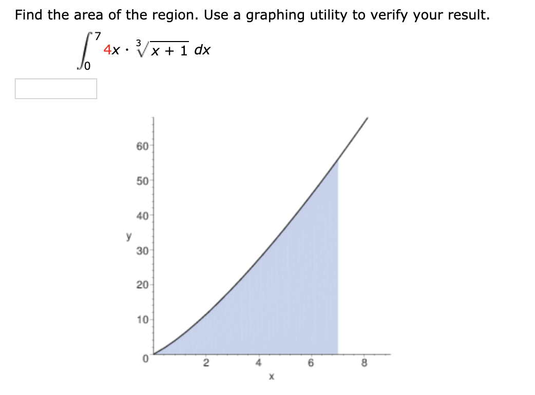 Solved Find the area of the region. Use a graphing utility | Chegg.com