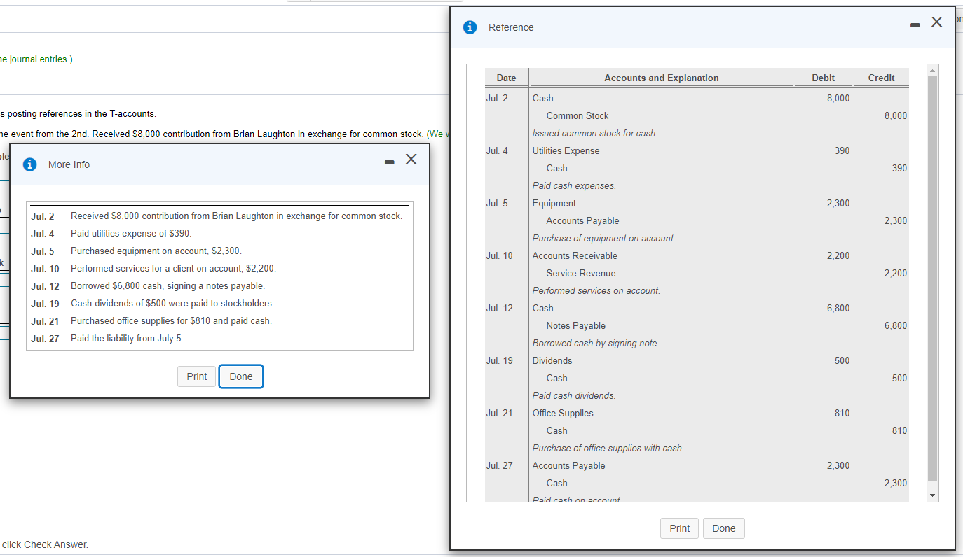 Solved E2-17 (similar to) The following transactions | Chegg.com