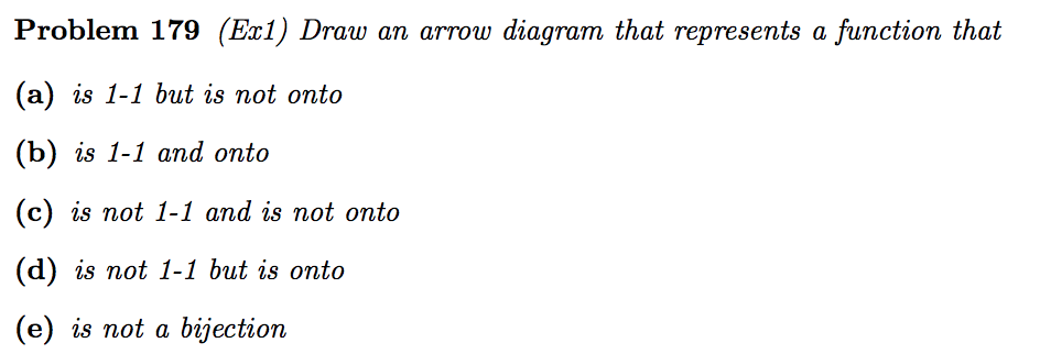 Solved Problem 179 (Ex1) Draw an arrow diagram that | Chegg.com