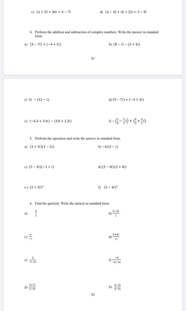 Solved 24. Write the complex number in standard form.  Chegg.com