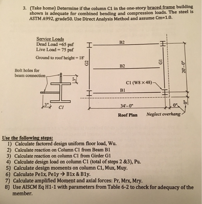 3. (Take home) Determine if the column C1 in the | Chegg.com