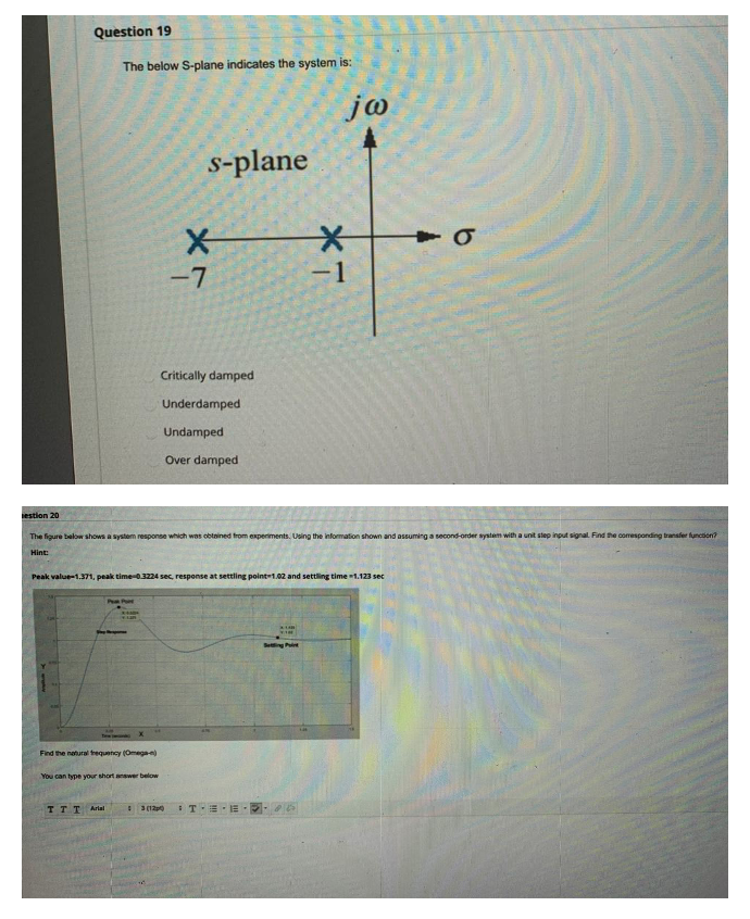 Solved Question 1 The transfer function of a system is given | Chegg.com