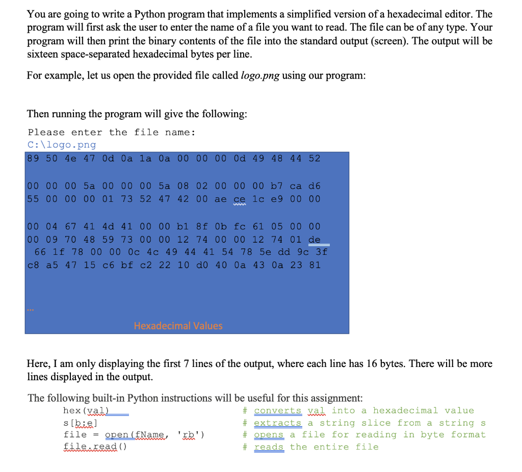 Solved You are going to write a Python program that | Chegg.com