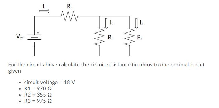 Solved > R. For the circuit above calculate the circuit | Chegg.com