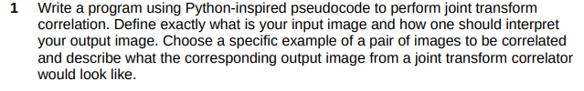 Solved 1 ﻿Write a program using Python-inspired pseudocode | Chegg.com