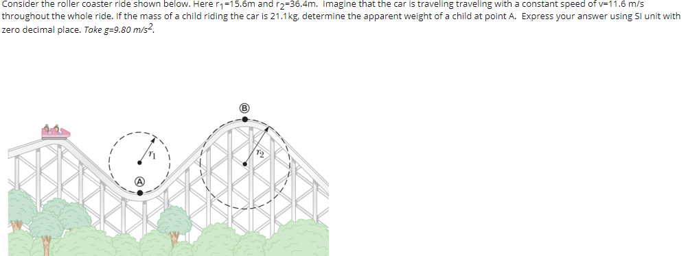 Solved Consider the roller coaster ride shown below. | Chegg.com