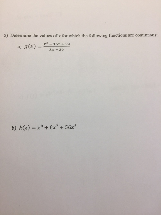 solved-determine-the-values-of-x-for-which-the-following-chegg
