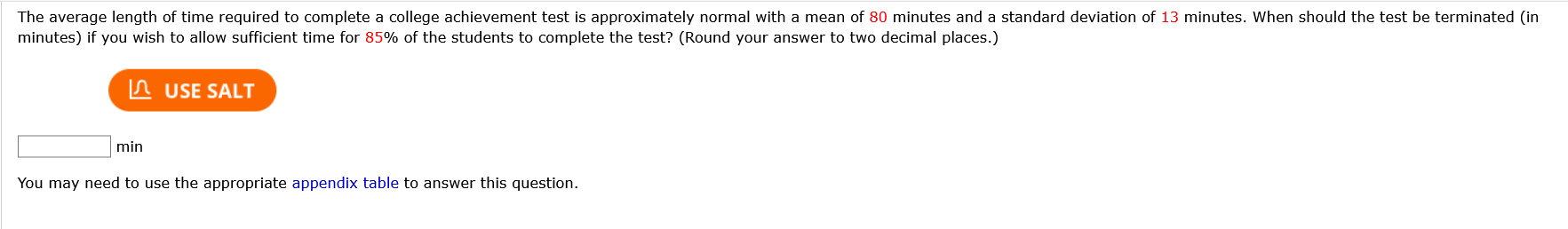 Solved The average length of time required to complete a | Chegg.com