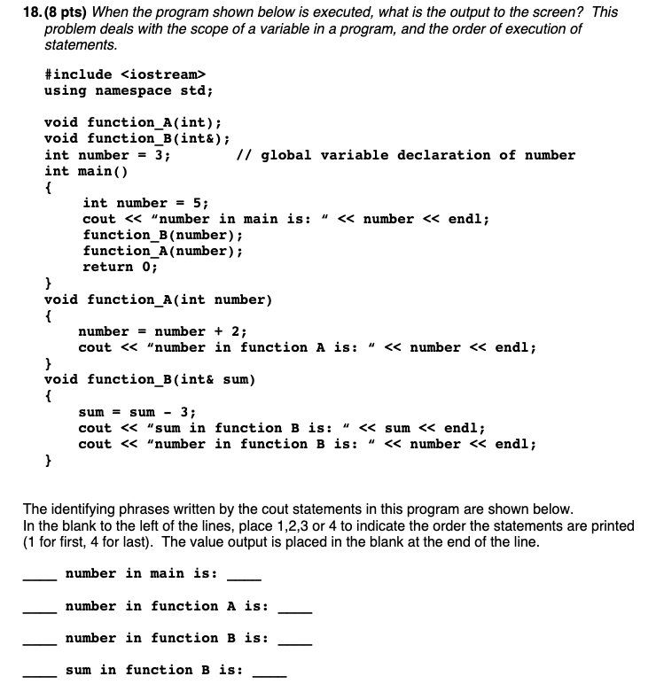 Solved 16. The function PrintMatrix will work only for 2x2 | Chegg.com