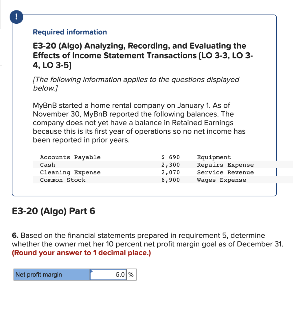 ! Required information E3-20 (Algo) Analyzing, | Chegg.com