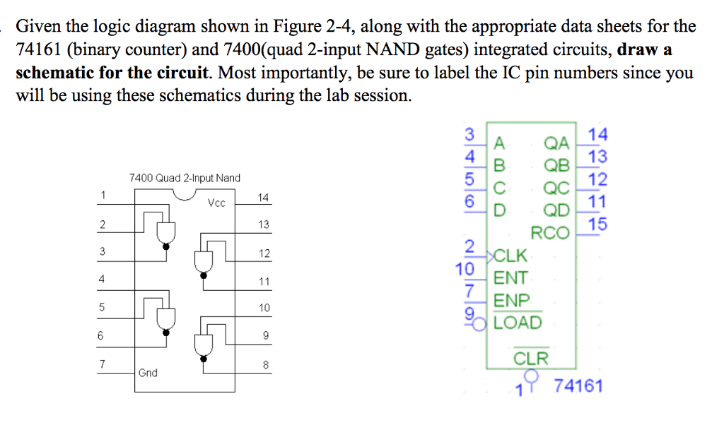 Solved Shown Below Is The Pinout Diagram Of A 7486 Xor 40 Off