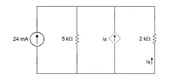 Solved In the illustrated circuit, find the value of Ix | Chegg.com