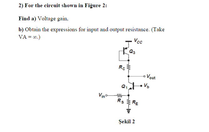 Solved 2) For the circuit shown in Fiğure 2: Find a) Voltage | Chegg.com