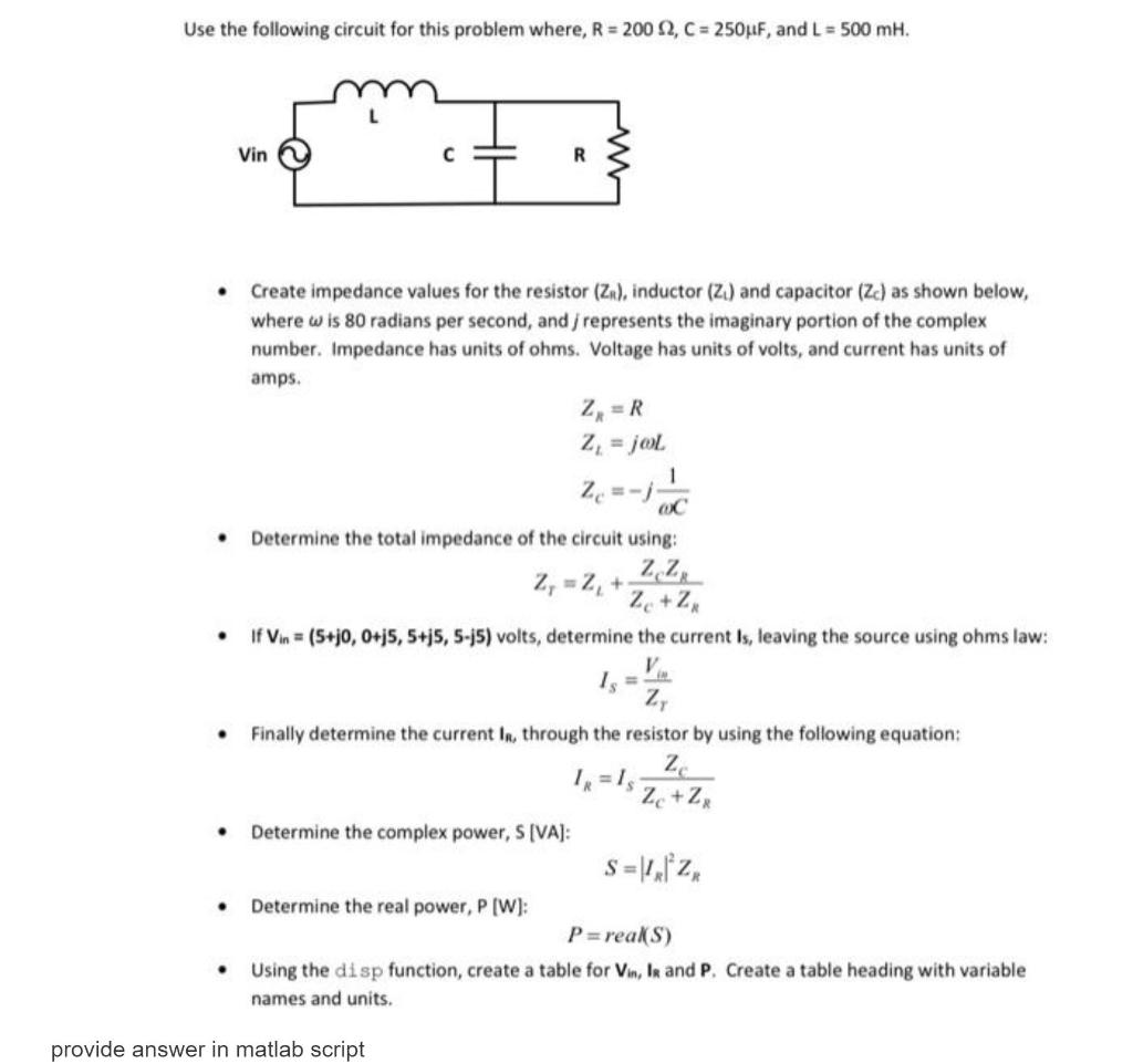 Solved Use the following circuit for this problem where, R = | Chegg.com
