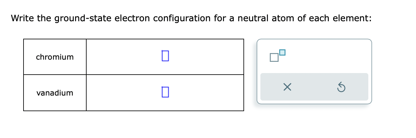 Solved Write the ground-state electron configuration for a | Chegg.com