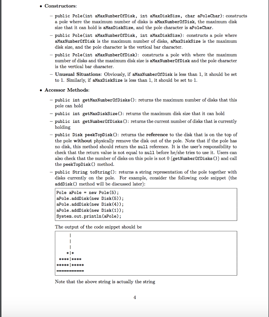 Solved Project 2 - Tower of Hanoi CS 0401-Intermediate | Chegg.com