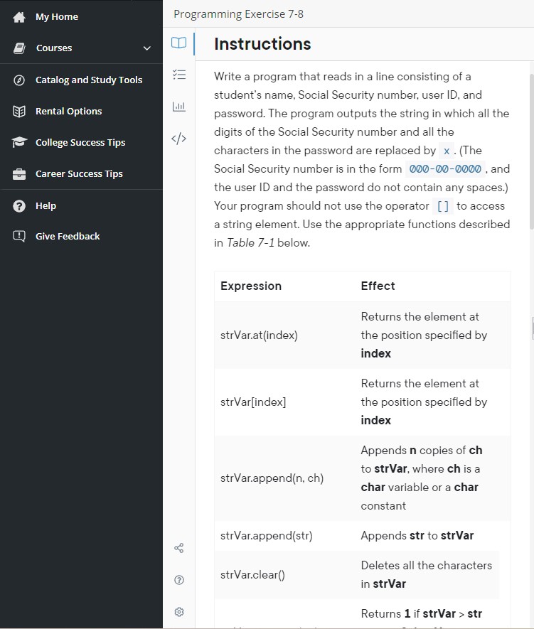 Solved Write a program that reads in a line consisting of a | Chegg.com