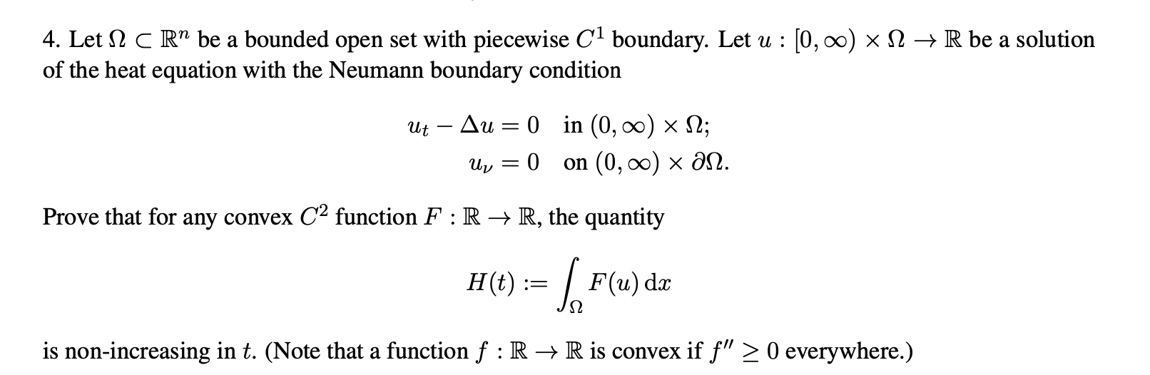 Solved 4. Let 12 C R™ be a bounded open set with piecewise | Chegg.com