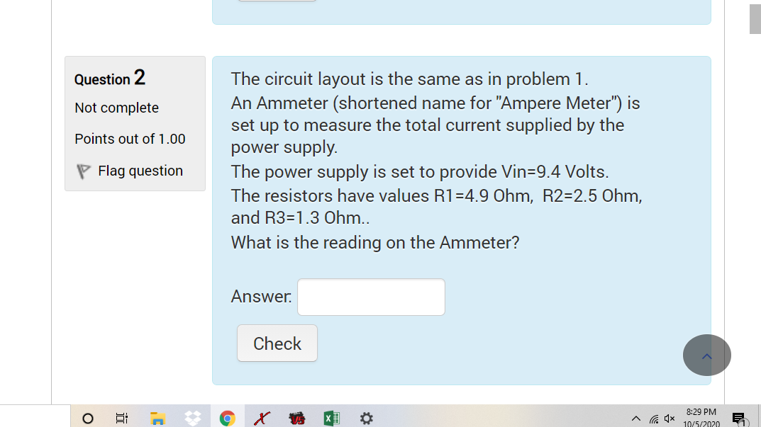 Solved Question 1 A Circuit Consists Of A Power Supply And | Chegg.com