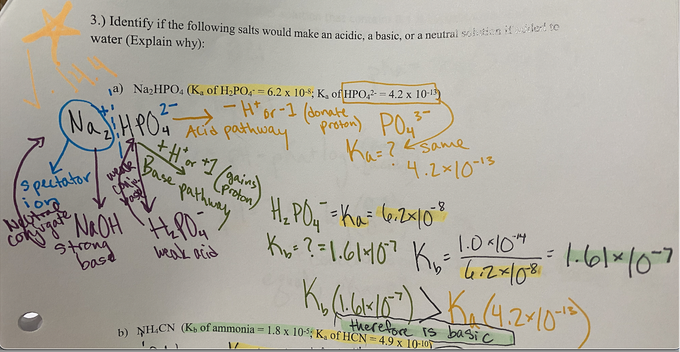 Solved Why is the Ka that you use to compare for PO4 3- the | Chegg.com