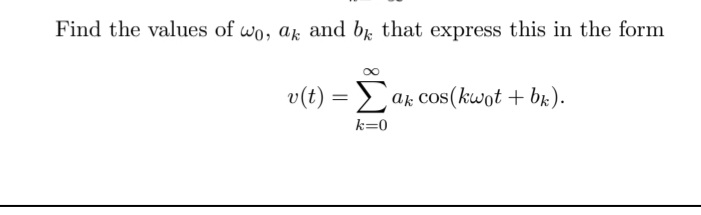Solved Given that v(t) is a rectangular pulse train with a | Chegg.com