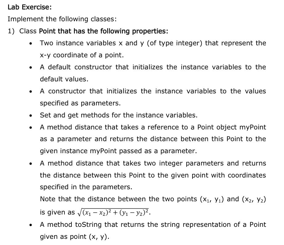 Ok guys so this is java lab exercise (in pictures) | Chegg.com