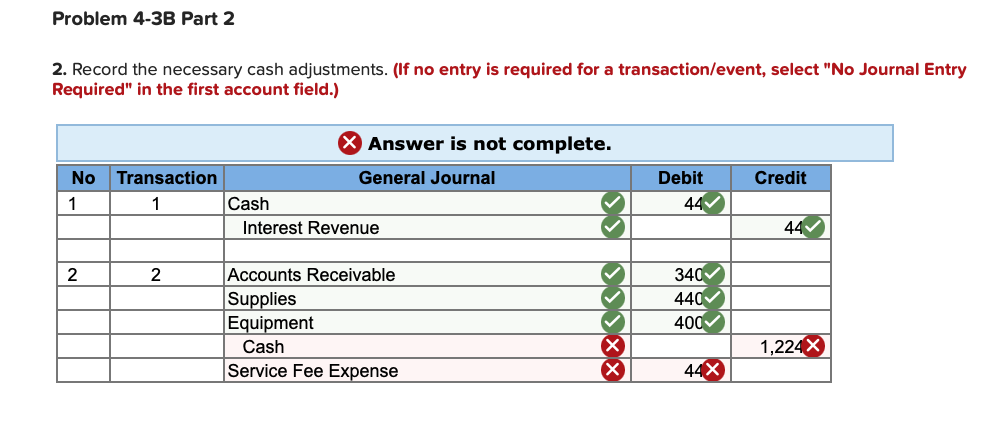 Solved Required Information Problem 4-3B Prepare The Bank | Chegg.com ...