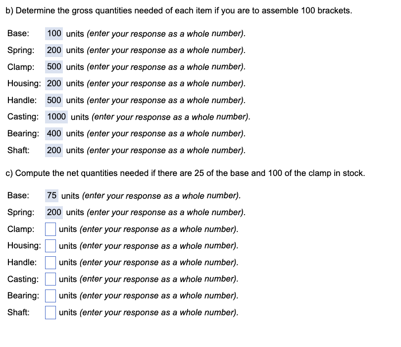 Solved This exercise contains only parts b and c. The | Chegg.com