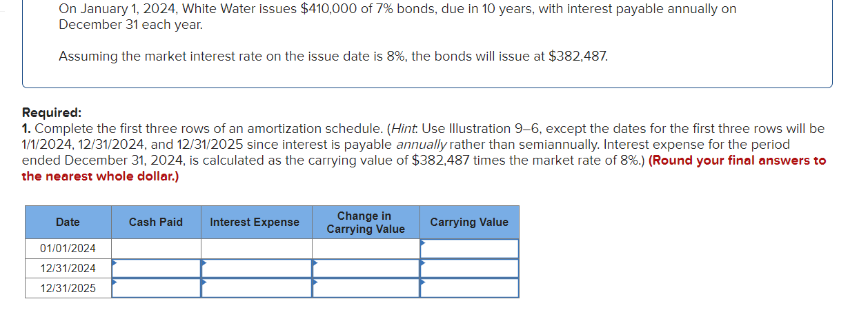 Solved On January 1 2024 White Water Issues 410 000 Of 7 Chegg Com   PhpEUUojo