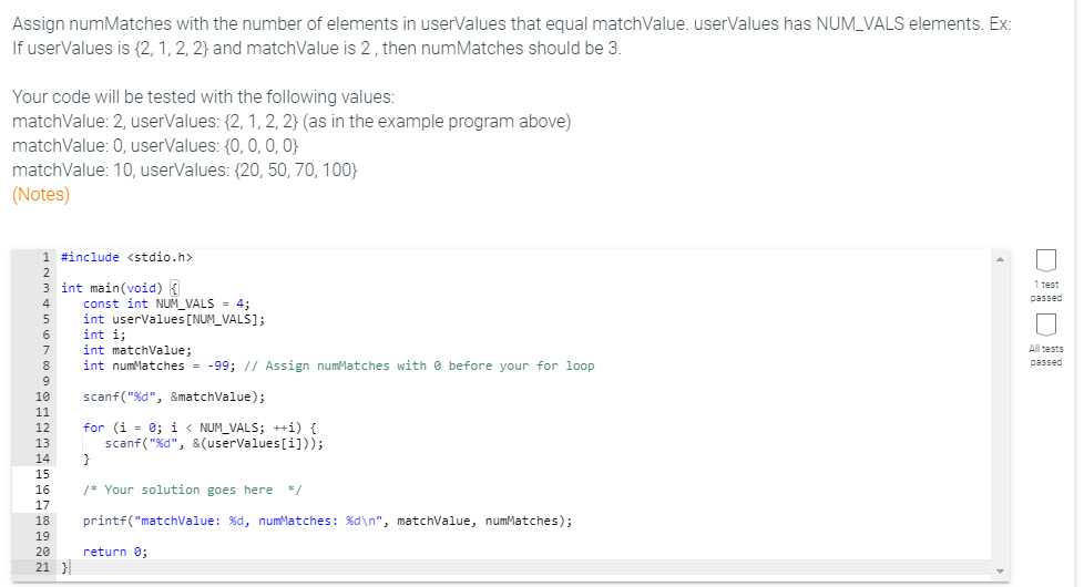 Assign Nummatches With The Number Of Elements In Uservalues That Equal ...