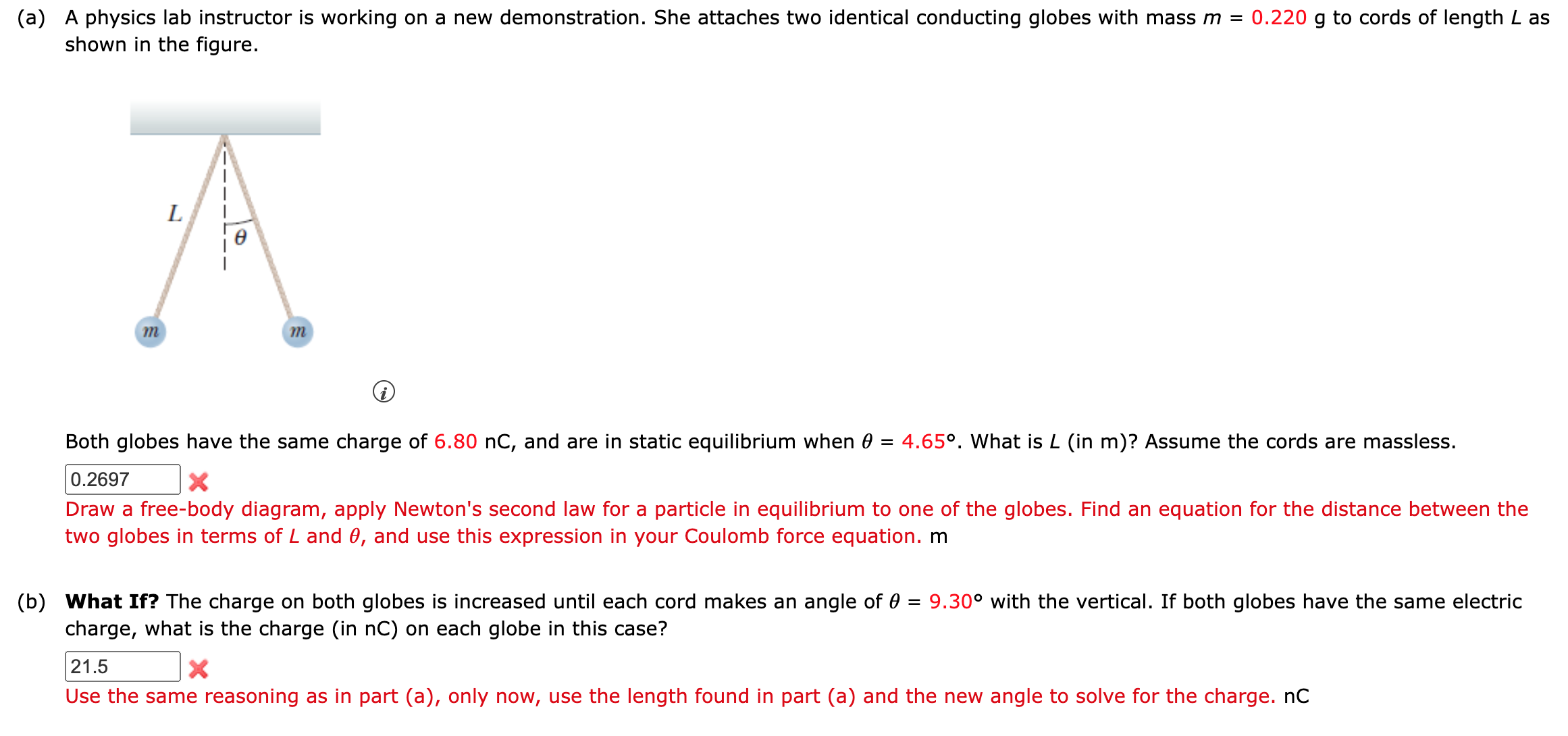 Solved (a) A physics lab instructor is working on a new | Chegg.com