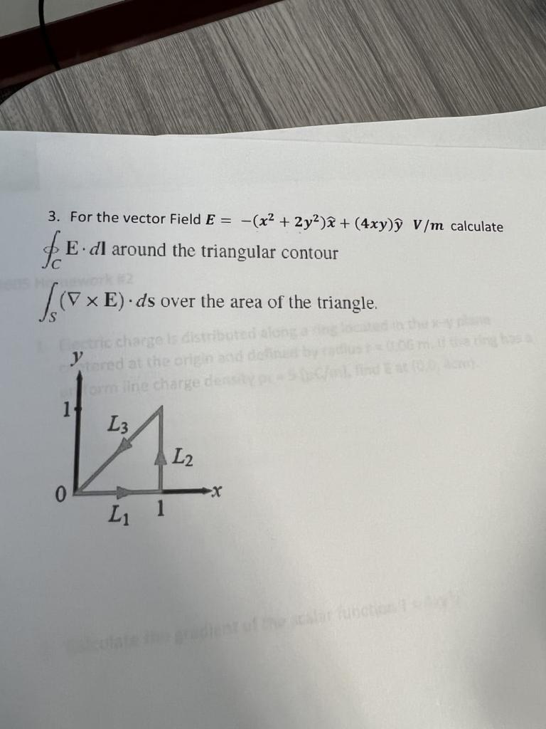 Solved 3 For The Vector Field E − X2 2y2 X 4xy Y V M