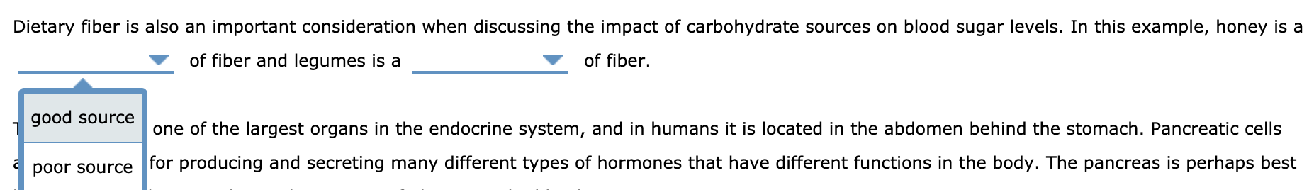 1 A Closer Look Hormones And Glucose Levels Chegg 