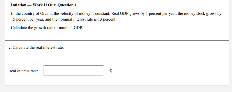 Solved Inflation - Work It Out: Question 1 In the country of | Chegg.com