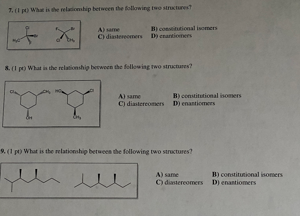 Solved 7.(1 pt) What is the relationship between the | Chegg.com