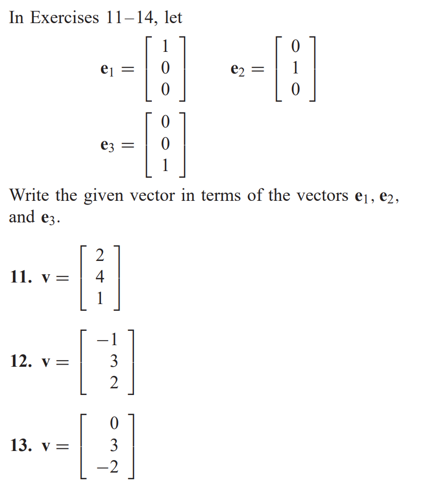 Solved In Exercises 11-14, let | Chegg.com