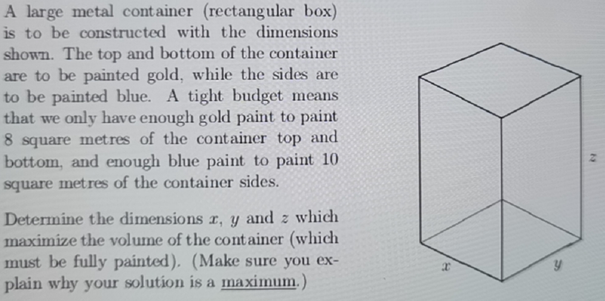 Large metal container