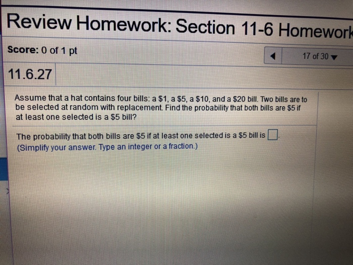 homework 6 probability review