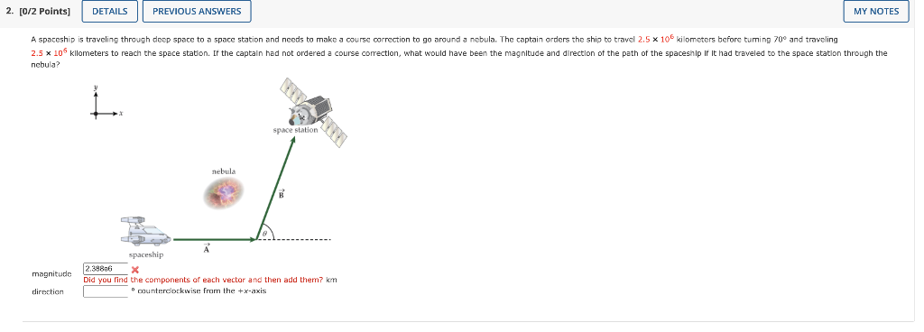 Solved 2. [0/2 Points] DETAILS PREVIOUS ANSWERS MY NOTES A | Chegg.com