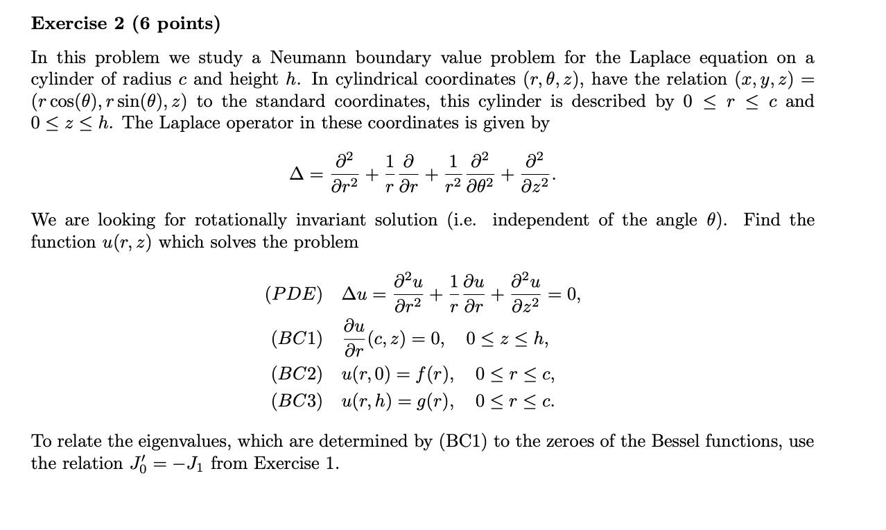 Solved Exercise 2 (6 points) In this problem we study a | Chegg.com