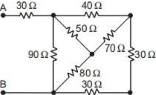 Solved Using star–delta transformation, determine the | Chegg.com